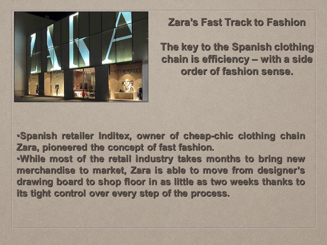 Zara: IT for Fast Fashion Case Solution & Answer